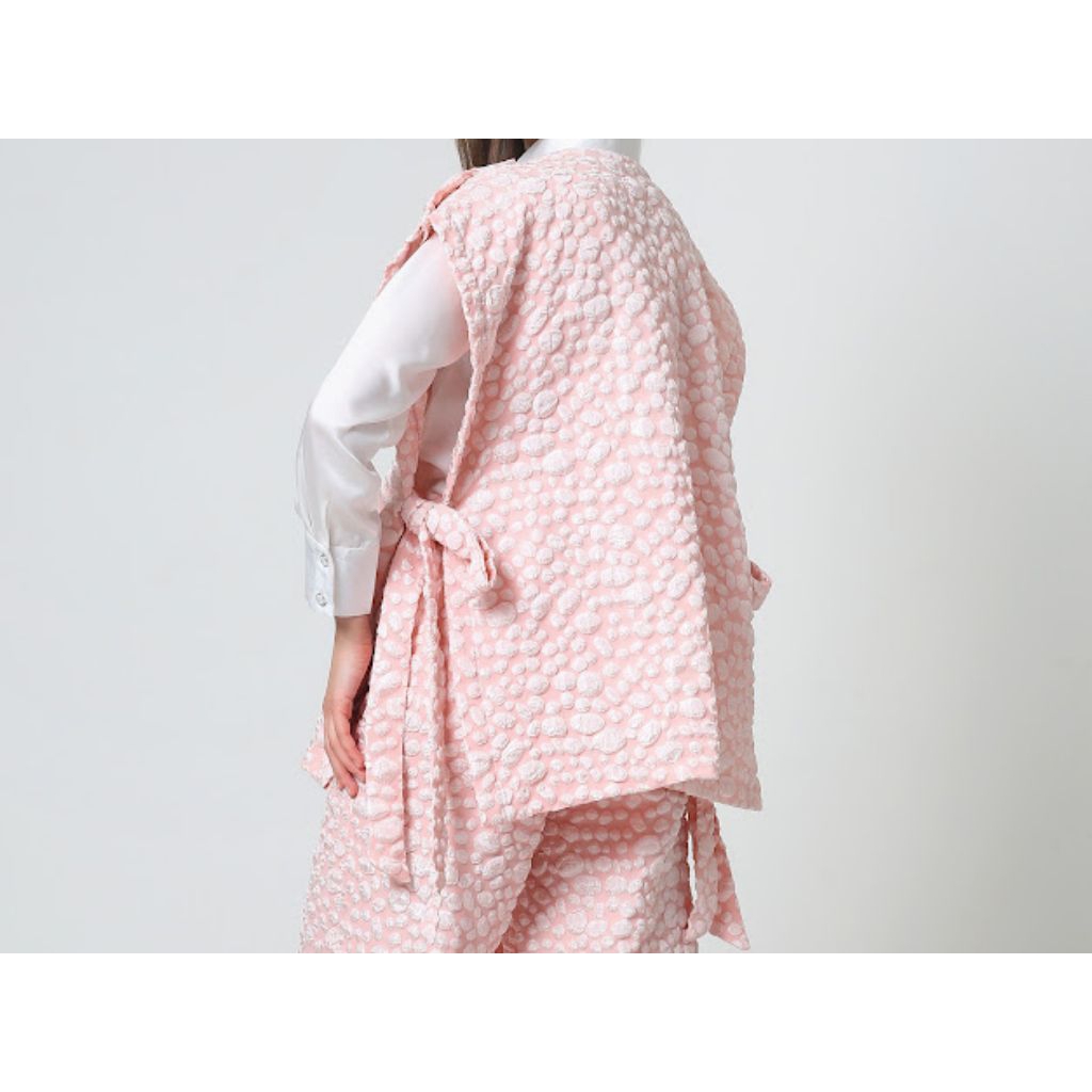 Cemile Outer Ayzel Pants Soft Pink Polkadot